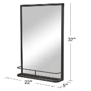 Marko Rectangle Metal Wall Mirror