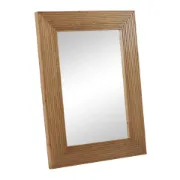 DecMode Rectangle Wall Mirror Brown