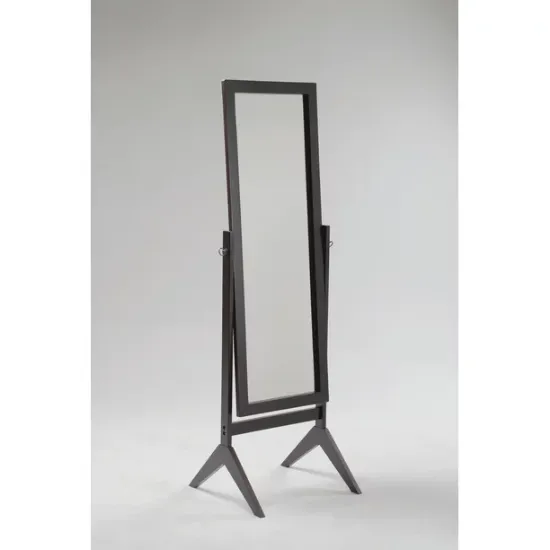 Crown Mark Espresso Rectangular Cheval Mirror