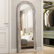 NeuType Solid Wood Full-Length Mirror for Living Room Bedroom