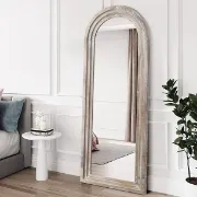 NeuType Solid Wood Full-Length Mirror for Living Room Bedroom