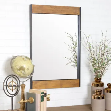 Cliveden Wood & Metal Wall Mirror Cliveden Wood & Metal Wall Mirror