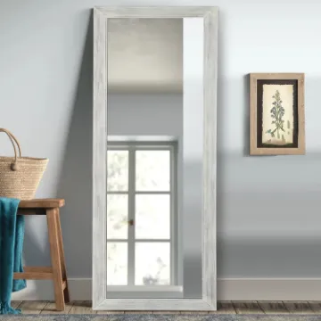 Neutype Solid Wood Full Length Mirror with Standing Holder Floor Mirror Rectangular Wall Mounted Mirror Hanging Leaning Neutype Solid Wood Full Length Mirror with Standing Holder Floor Mirror Rectangular Wall Mounted Mirror Hanging Leaning