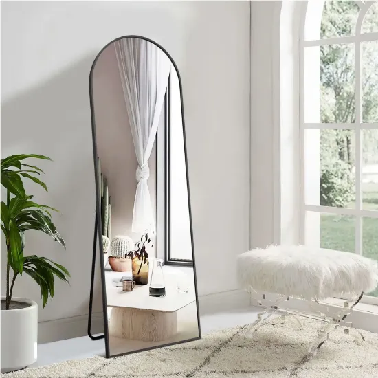 Neutype Aluminum Alloy Full-length Mirror Arch Decorative Mirror 