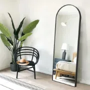 Neutype Aluminum Alloy Full-length Mirror Arch Decorative Mirror 