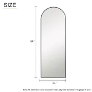 Neutype Aluminum Alloy Full-length Mirror Arch Decorative Mirror 