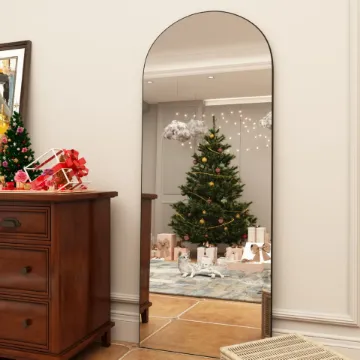 CONGUILIAO Full Length Mirror Arch Mirror Arched Floor Mirror Black Mirror leaner CONGUILIAO Full Length Mirror Arch Mirror Arched Floor Mirror Black Mirror leaner