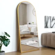 CONGUILIAO Full Length Mirror Arch Mirror Arched Floor Mirror Black Mirror leaner