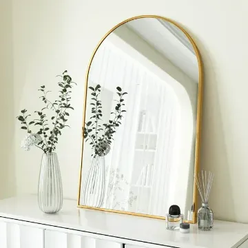 BEAUTYPEAK Wall Mounted Mirror, Bathroom Mirror, Black Vanity Wall Mirror w Metal Frame BEAUTYPEAK Wall Mounted Mirror, Bathroom Mirror, Black Vanity Wall Mirror w Metal Frame