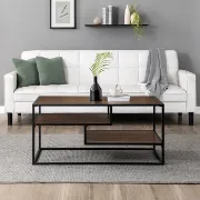 Dunning Myrie Contemporary Two-Tone Metal Coffee Table