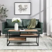 Dunning Myrie Contemporary Two-Tone Metal Coffee Table