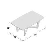 Wakita Cross Legs Coffee Table