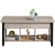 Lemmons Lift Top 4 Legs Coffee Table with Storage