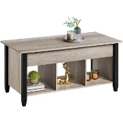 Lemmons Lift Top 4 Legs Coffee Table with Storage