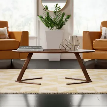 Bardem Solid Wood Abstract Coffee Table Bardem Solid Wood Abstract Coffee Table
