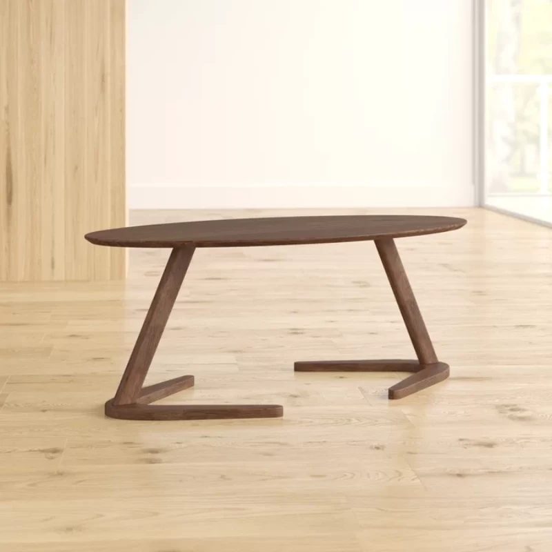Bardem Solid Wood Abstract Coffee Table