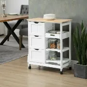 Kleinschmidt 26.5'' Wide Rolling Kitchen Island