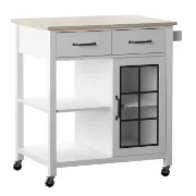 Amata 32'' Wide Rolling Kitchen Cart