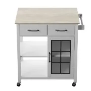 Amata 32'' Wide Rolling Kitchen Cart