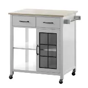 Amata 32'' Wide Rolling Kitchen Cart