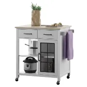 Amata 32'' Wide Rolling Kitchen Cart