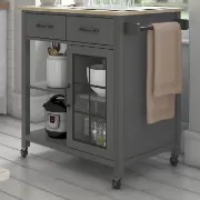 Amata 32'' Wide Rolling Kitchen Cart