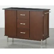 Stickley Vaughn Midcentury Kitchen Island with Granite Top