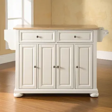 Monty Wide Rolling with Solid Wood Top Monty Wide Rolling with Solid Wood Top