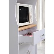 SIMIN Microwave Kitchen Cart, White