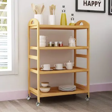 Soges 4-Tier Kitchen Storage Shelf Rolling Kitchen Cart Movable Storage Soges 4-Tier Kitchen Storage Shelf Rolling Kitchen Cart Movable Storage