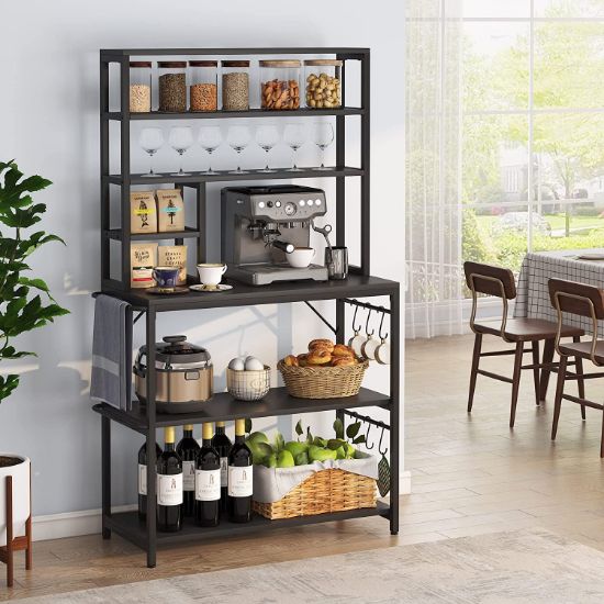 Tribesigns Baker's Rack, Kitchen Microwave Stand with Storage Shelves
