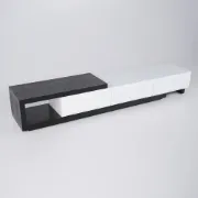 Quoint Modern TV Stand Retracted & Extendable 3-Drawer Media Console for TV