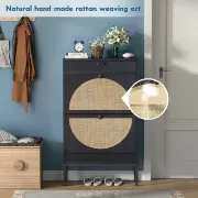 12 Pairs Manufactured Wood Shoe Storage Cabinet