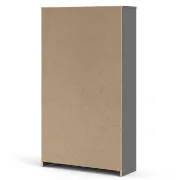 Dark Gray 18 Pairs Manufactured Wood Shoe Storage Cabinet