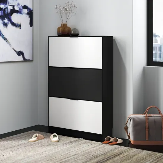 Picture of Zano Shoe Storage Cabinet with 3 Drawers