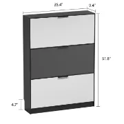 Picture of Zano Shoe Storage Cabinet with 3 Drawers