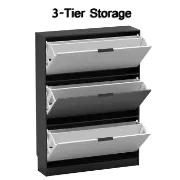 Picture of Zano Shoe Storage Cabinet with 3 Drawers