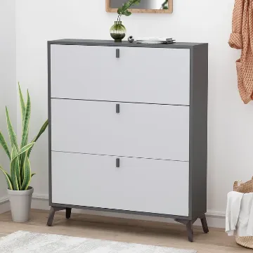 Show details for Recetar Shoe Storage Cabinet - 3 Folding Drawers Picture of Recetar Shoe Storage Cabinet - 3 Folding Drawers