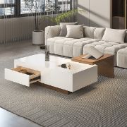 Picture of Crova Coffee Table with a Sliding Storage 