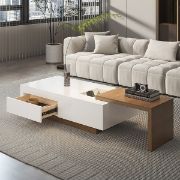 Picture of Crova Coffee Table with a Sliding Storage 