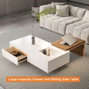 Picture of Crova Coffee Table with a Sliding Storage 