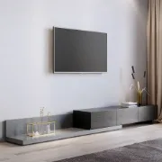 Picture of Seyra Wood Extendable TV Stand with 3-Drawers