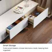 Picture of Seyra Wood Extendable TV Stand with 3-Drawers