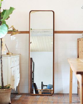 Show details for Zady Wood Framed Full Length Mirror Picture of Zady Wood Framed Full Length Mirror