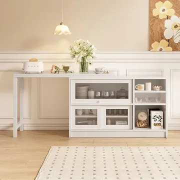 Show details for Alina Expandable Sideboard Cabinet Picture of Alina Expandable Sideboard Cabinet