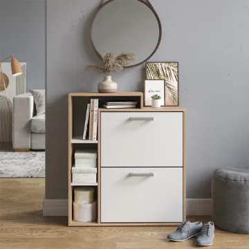 تفاصيل جاسكا جزامة مودرن - 2 درج قلاب shoe storage in wood
