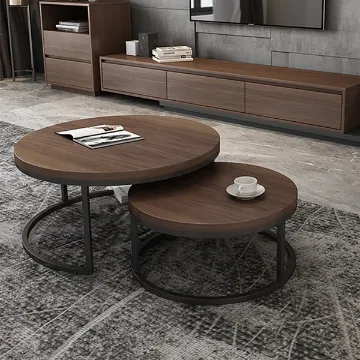 Show details for Fero Modern Natural Wood Coffee Table - 2 pieces Picture of Fero Modern Natural Wood Coffee Table - 2 pieces