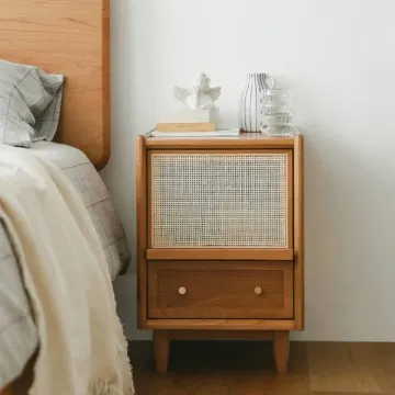Show details for Avvelo Rattan Nightstand - 2 drawers Picture of Avvelo Rattan Nightstand - 2 drawers