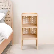 Picture of Klay Rattan Nightstand with natural wood 