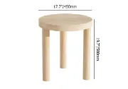 Picture of Kailie modern natural wood Side table 